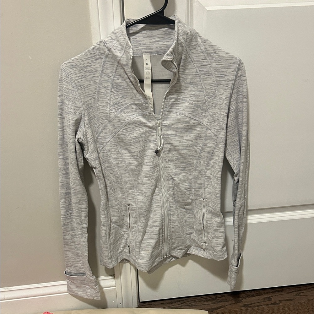 LULULEMON Gray Zip-Up Athletic Jacket